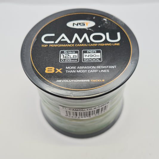 NGT Camou Carp Fishing Line 12lb